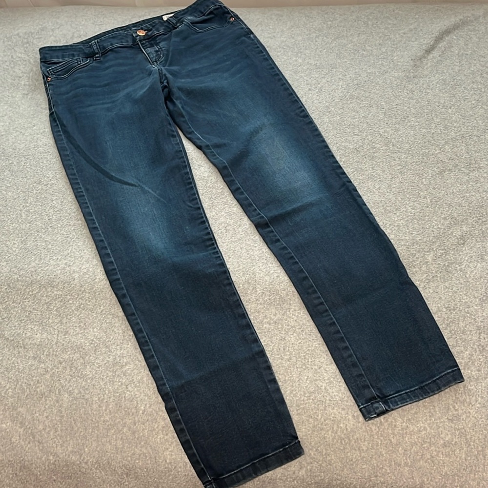 Zara Z1975 Denim Mid Rise Skinny Jeans Womens Size 4 Minimalist Preppy Basic
